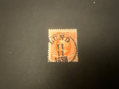 Oscar II facit nr 57 praktstämplat LUND