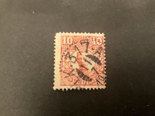 Gustaf V i medaljong fin stämpel PLK 317 A