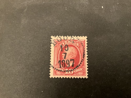 Oscar II facit 54 praktstämplat HÖÖR