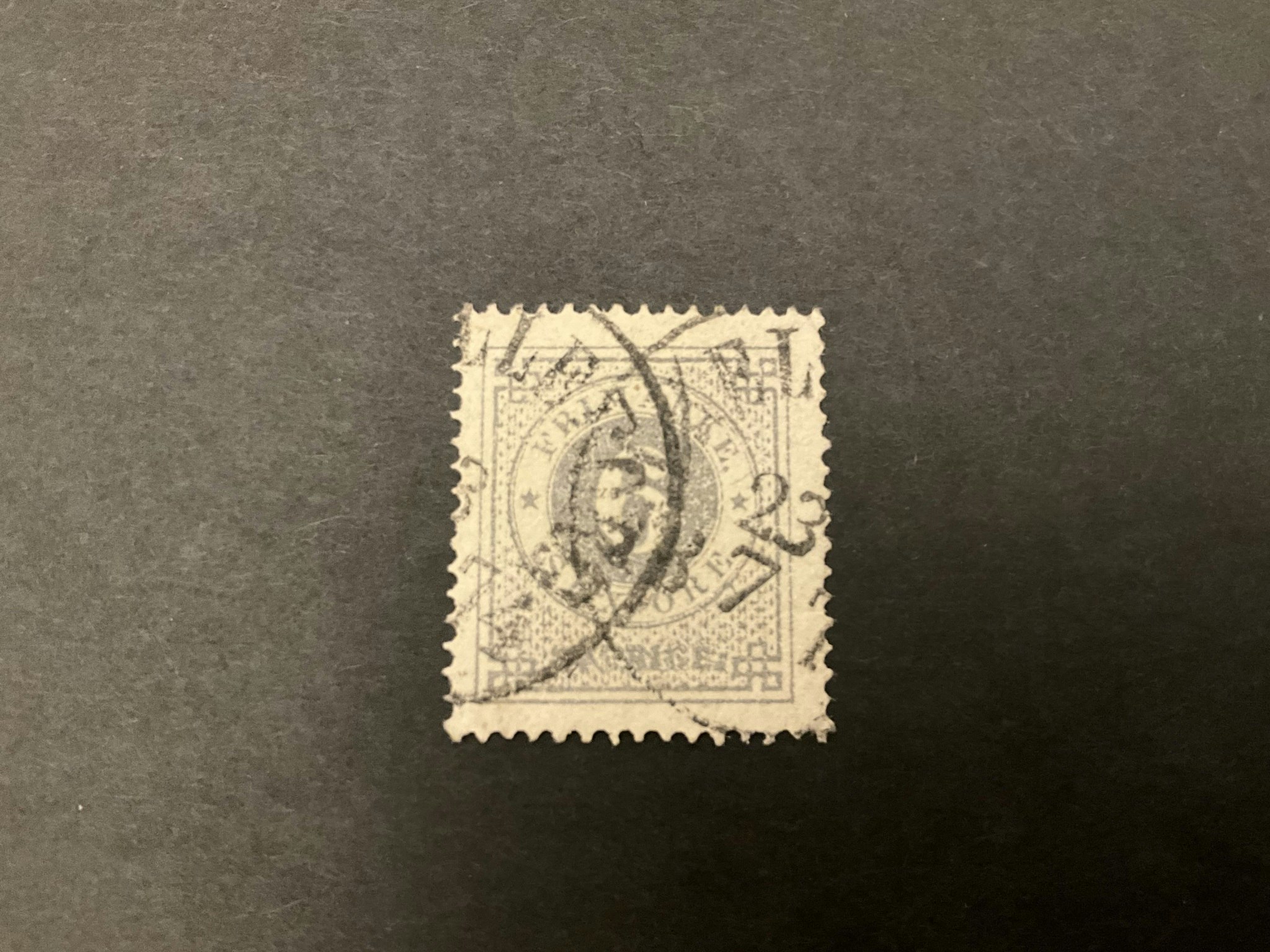 Ringtyp T 14 facit nr 20 g stämplat märke