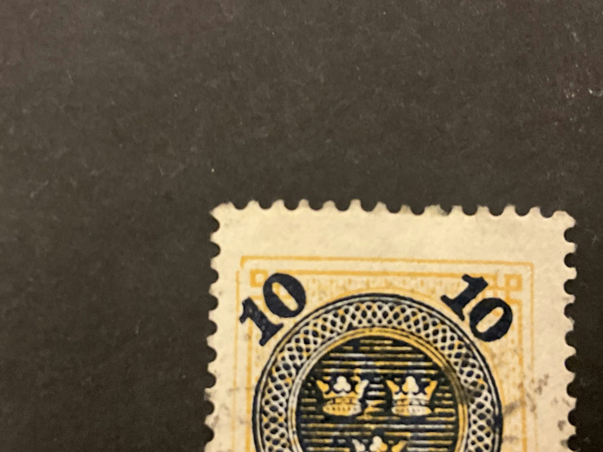 Provisorier påtryck på ringtyp facit nr 51 med ”bruten ram”