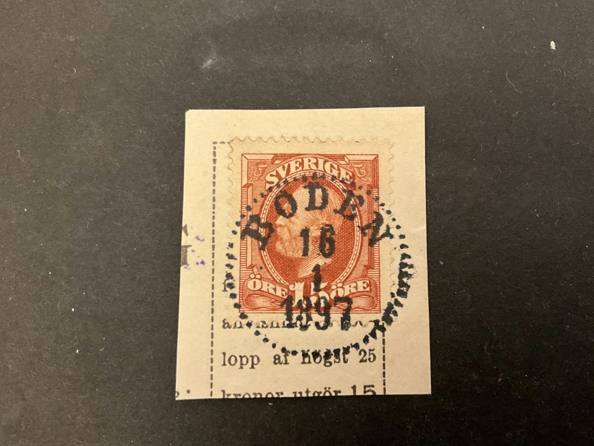 Oscar II facit 55 praktstämplat BODEN