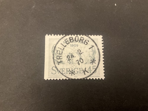 Nobelpris 1909 facit nr 681 B1 praktstämplat TRELLEBORG 1