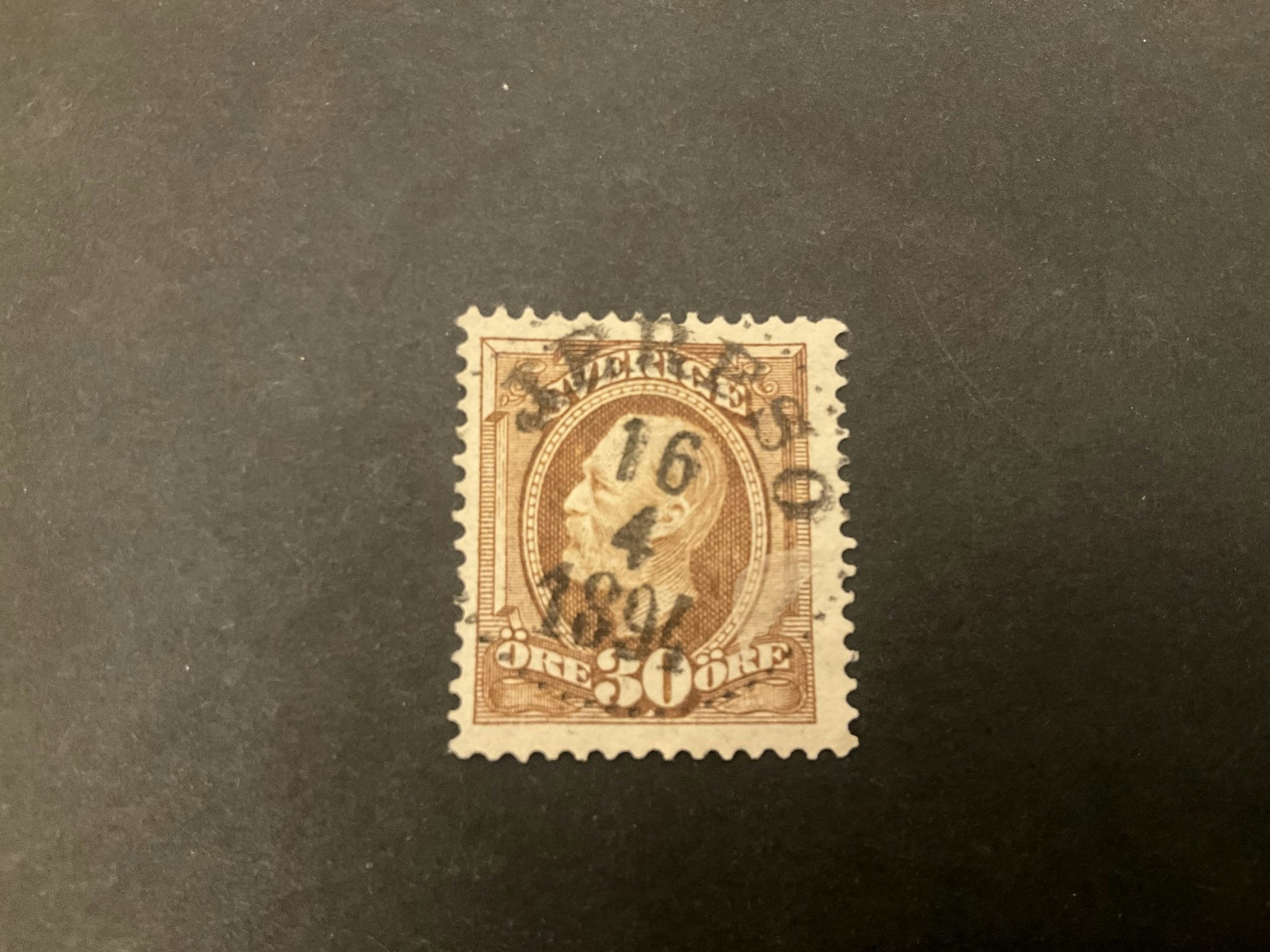 Oscar II facit 58 praktstämplat JERFSÖ