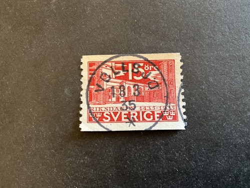 Riksdagen facit nr 242 A praktstämplat VOLLSJÖ
