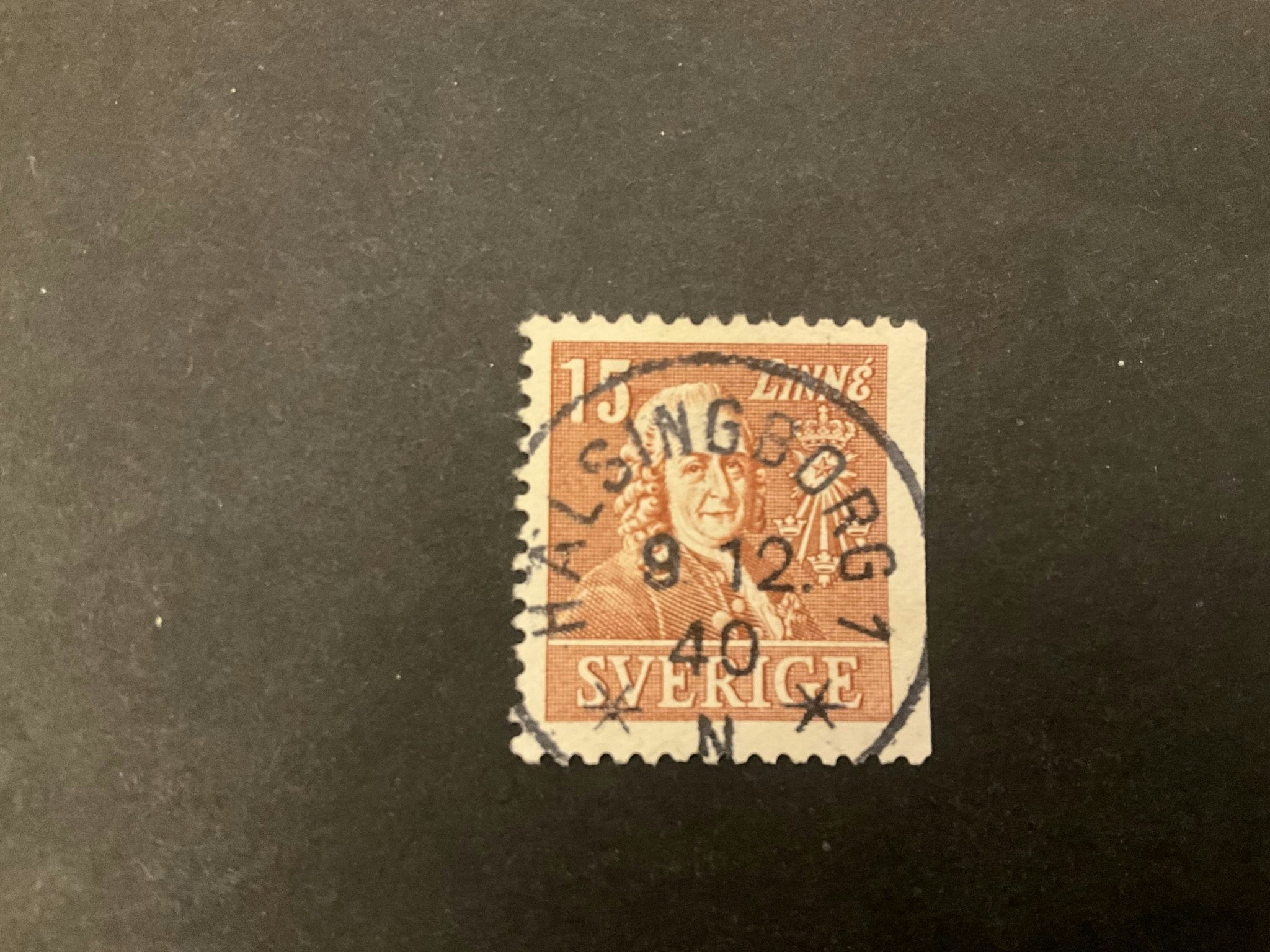Linné facit nr 321 B2 praktstämplat HÄLSINGBORG 1