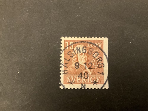 Linné facit nr 321 B2 praktstämplat HÄLSINGBORG 1