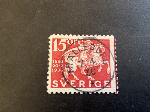 Postverket facit 248 C lyxstämplat TRÄLLEBORG med lödskarvslinje