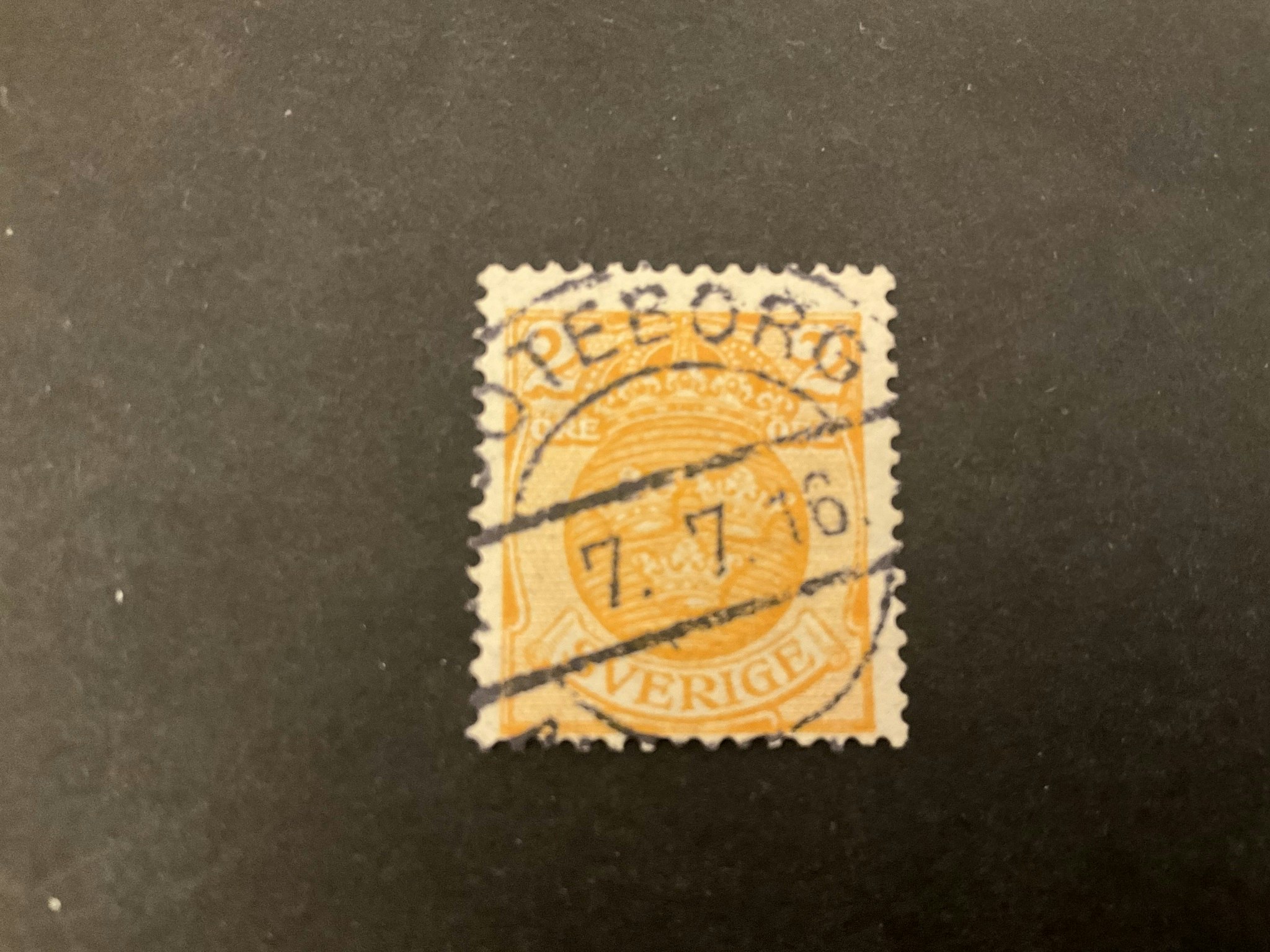 Lilla riksvapnet facit 72 praktstämplat GÖTEBORG