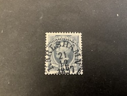 Oscar II facit 59 praktstämplat KARLSHAMN