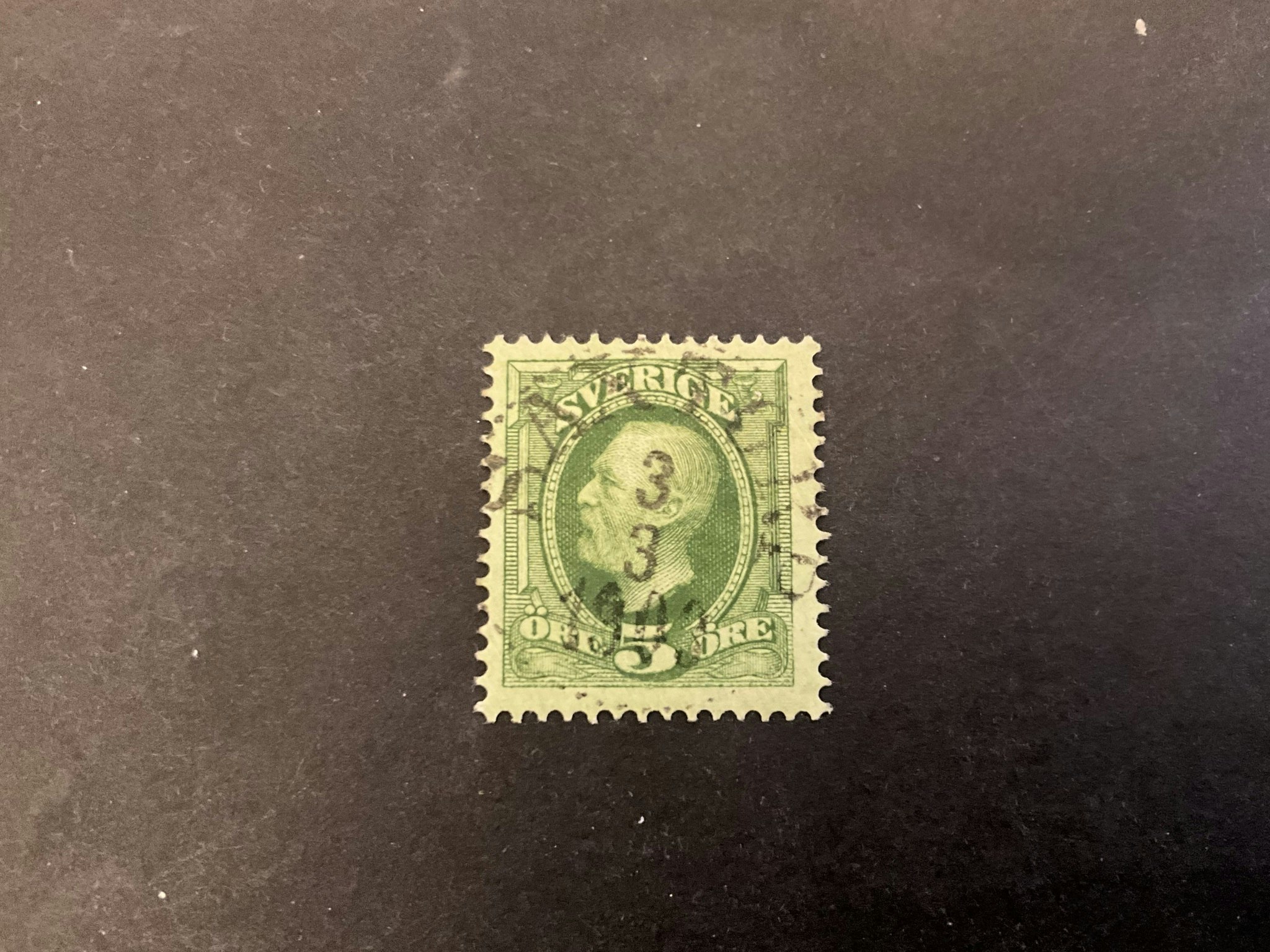 Oscar II facit 52 praktstämplat SAXTORP