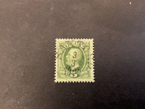 Oscar II facit 52 praktstämplat SAXTORP
