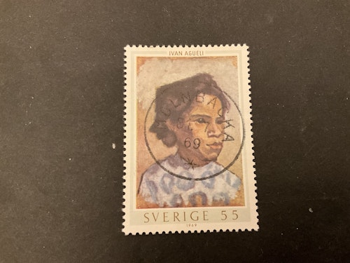 Ivan Augueli facit nr 657 lyxstämplat MÖLNBACKA , sista dag