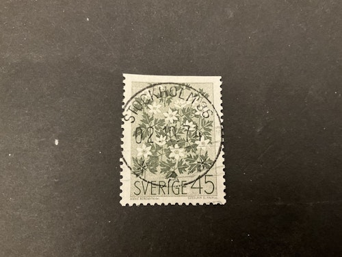 Vildblommor facit 627 B1 lyxstämplat STOCKHOLM 36