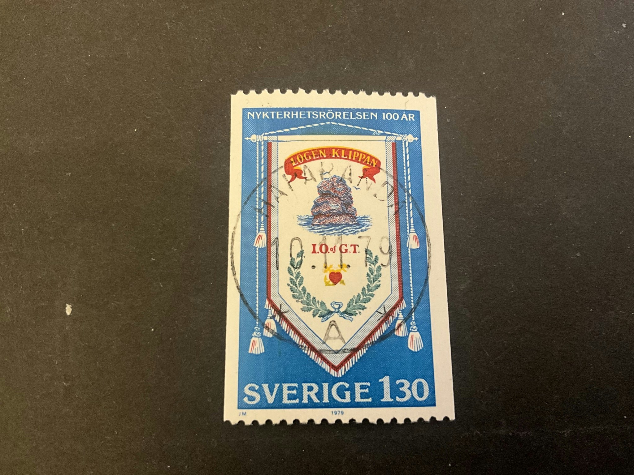 Svenska nykterhetsrörelsen 100 år facit 1089 lyxstämplat HAPARANDA