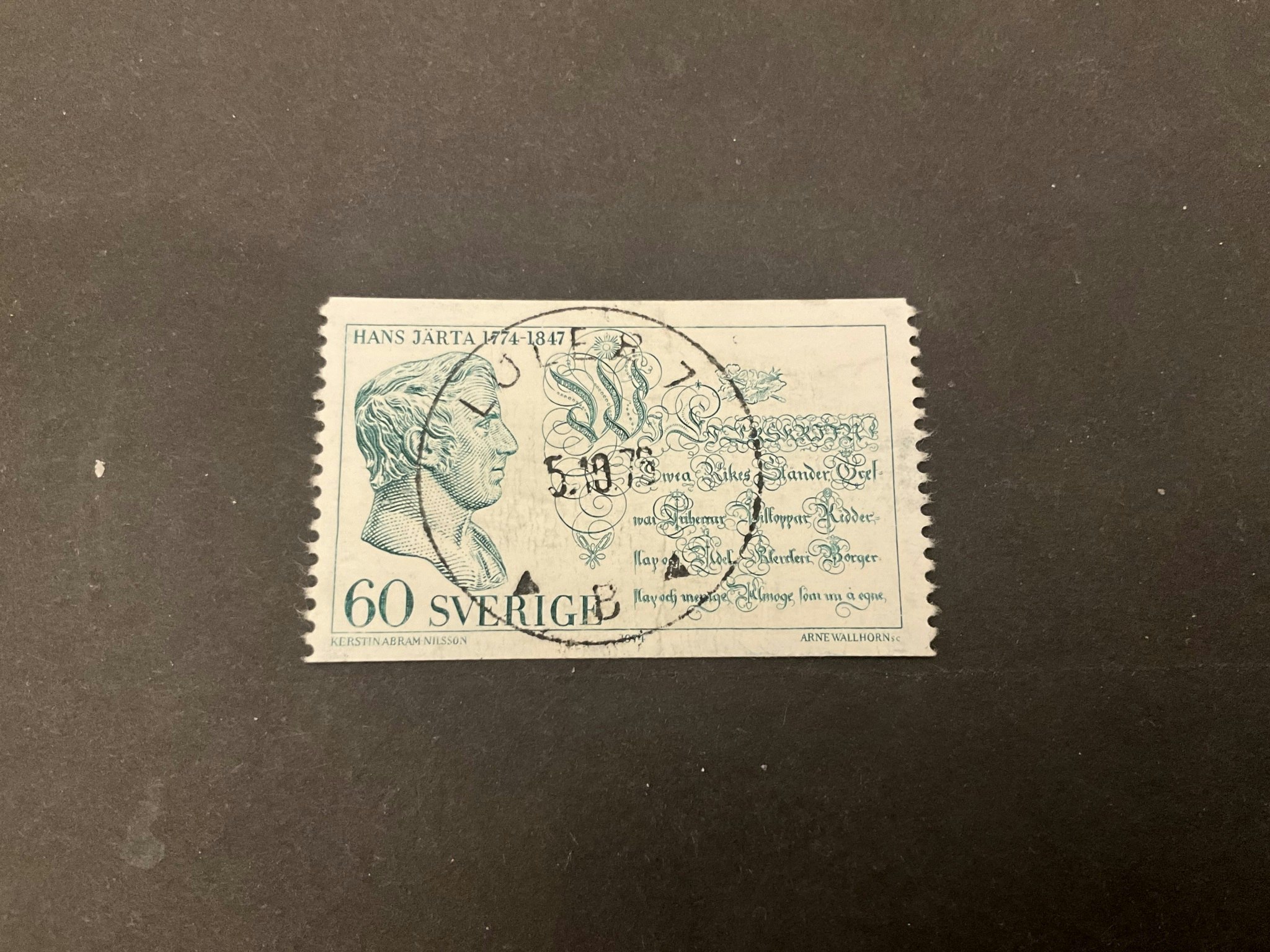 Hans Järta facit nr 859 lyxstämplat LULEÅ 7