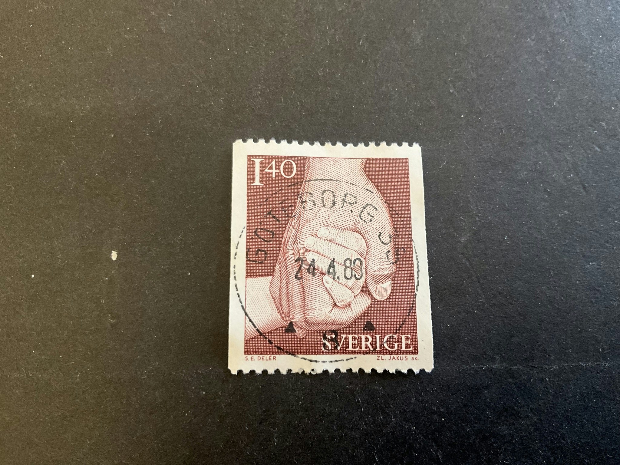 Ta hand om facit 1120 lyxstämplat GÖTEBORG 35