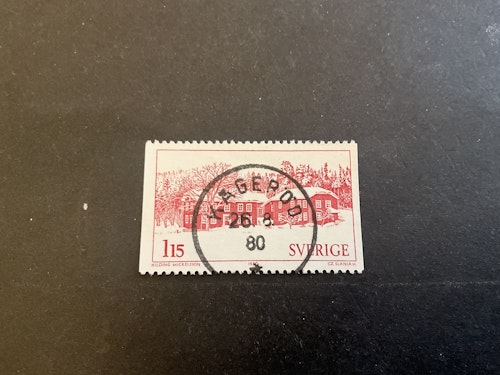 Hälsingland facit 1125 lyxstämplat KÅGERÖD