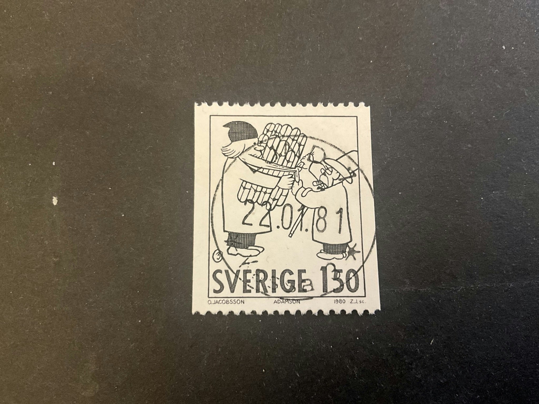 Svenska serier facit nr 1143 lyxstämplat LUND 7