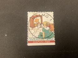 Julpost 1989 facit nr 1597 lyxstämplat MALMÖ 1