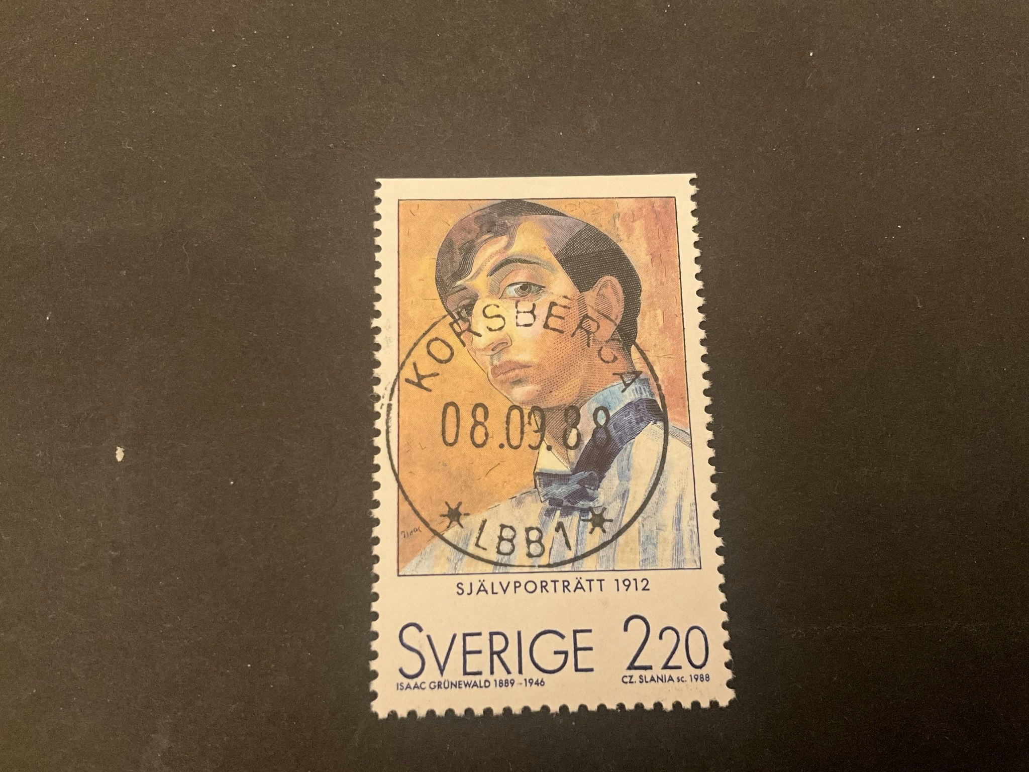 Svenska konstnärer i Paris facit nr 1514 lyxstämplat KORSBERGA *LBB1*