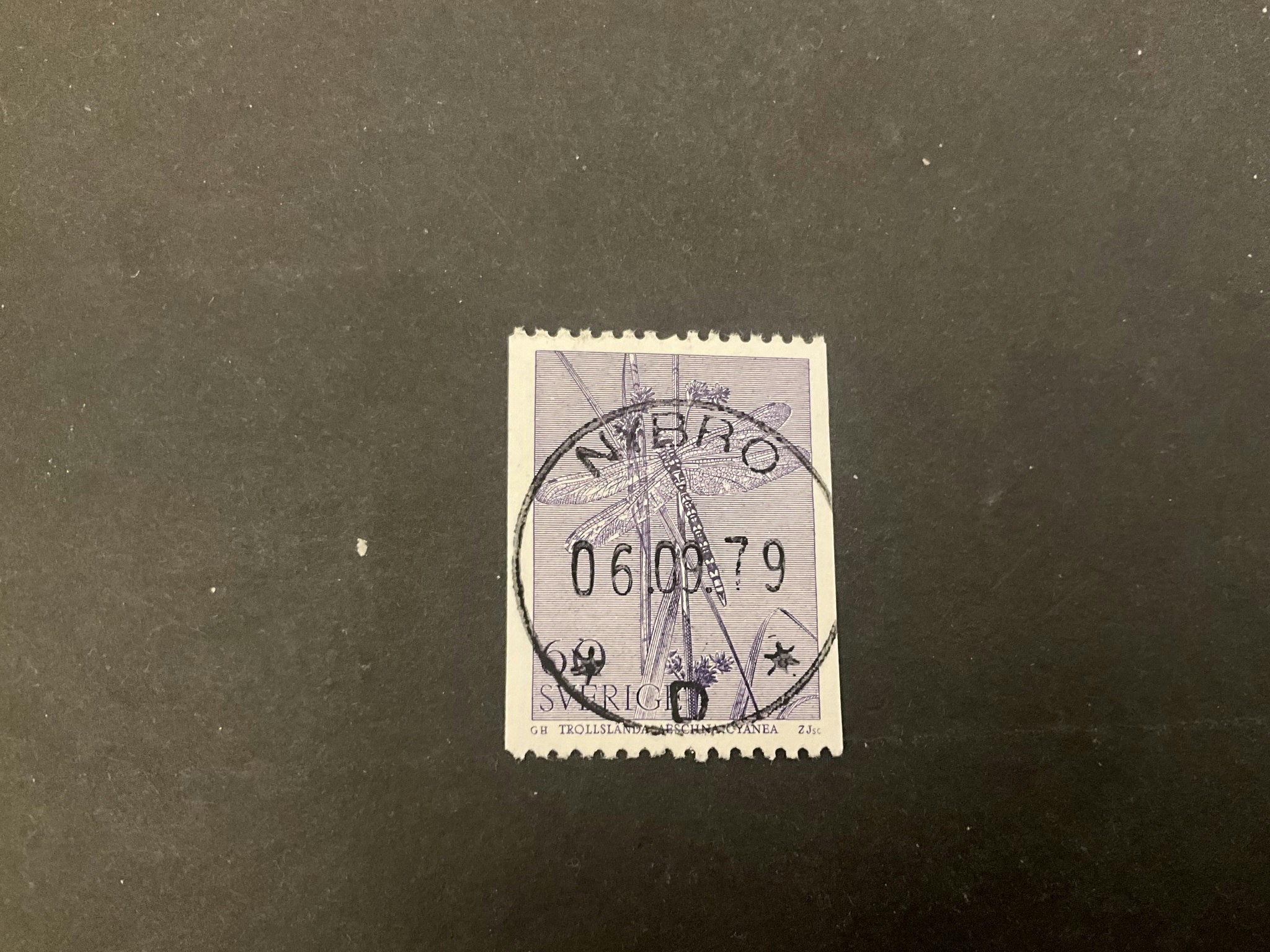 Trollslända facit nr 1092 lyxstämplat NYBRO