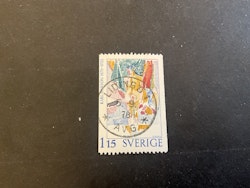 Tre svenska konstnärer facit nr 1052 lyxstämplat LIDINGÖ 1