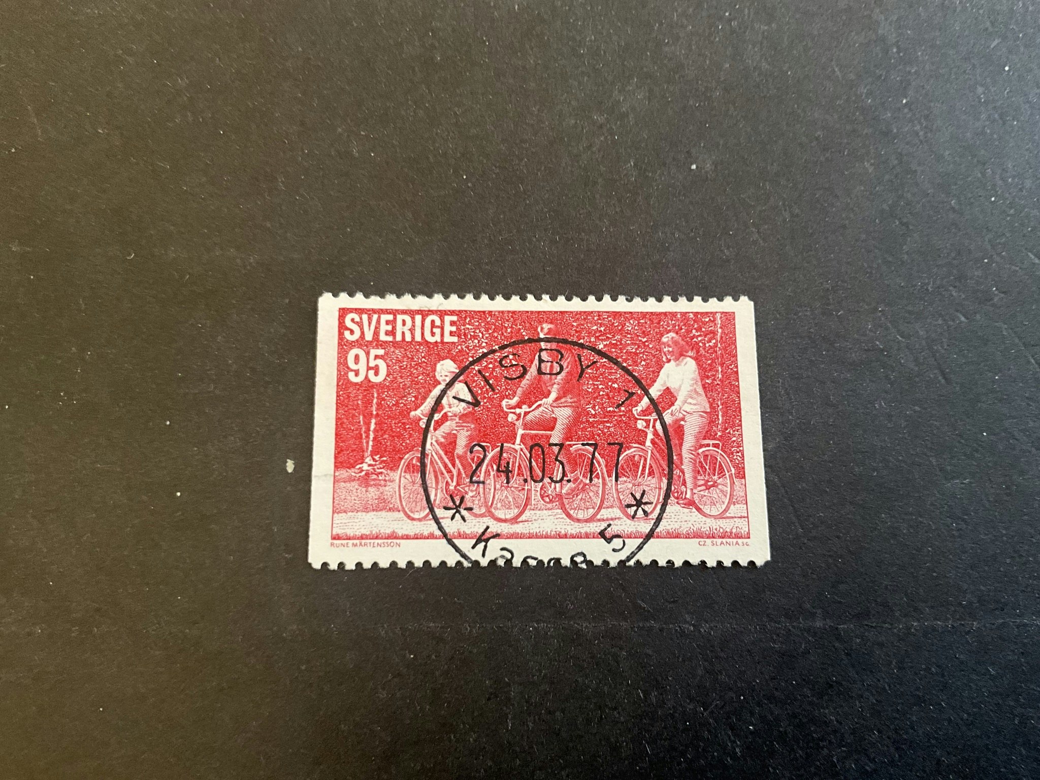 Motionsidrott facit nr 995 lyxstämplat VISBY 1