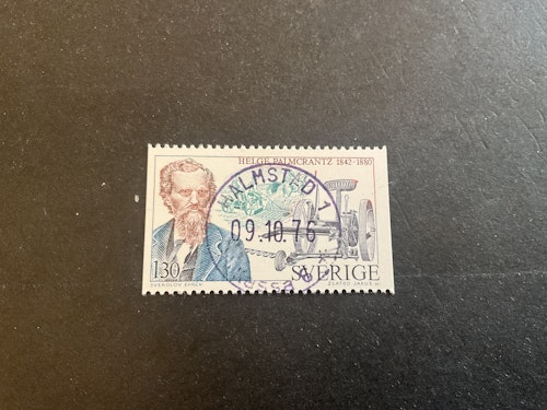 Tekniska nydanare facit nr 977 lyxstämplat HALMSTAD 1