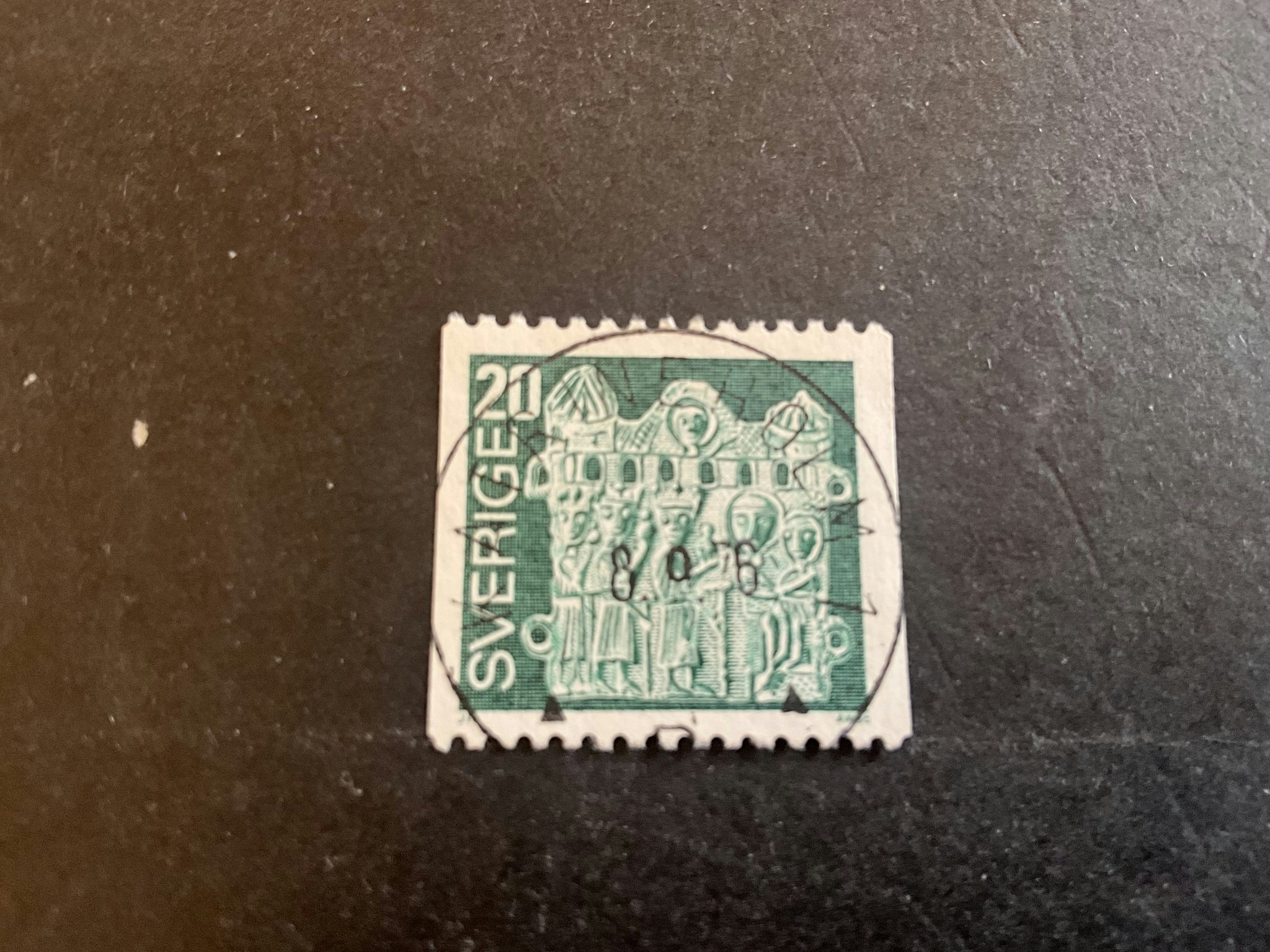 Pilgrimsmärke facit 972 lyxstämplat KATRINEHOLM 1