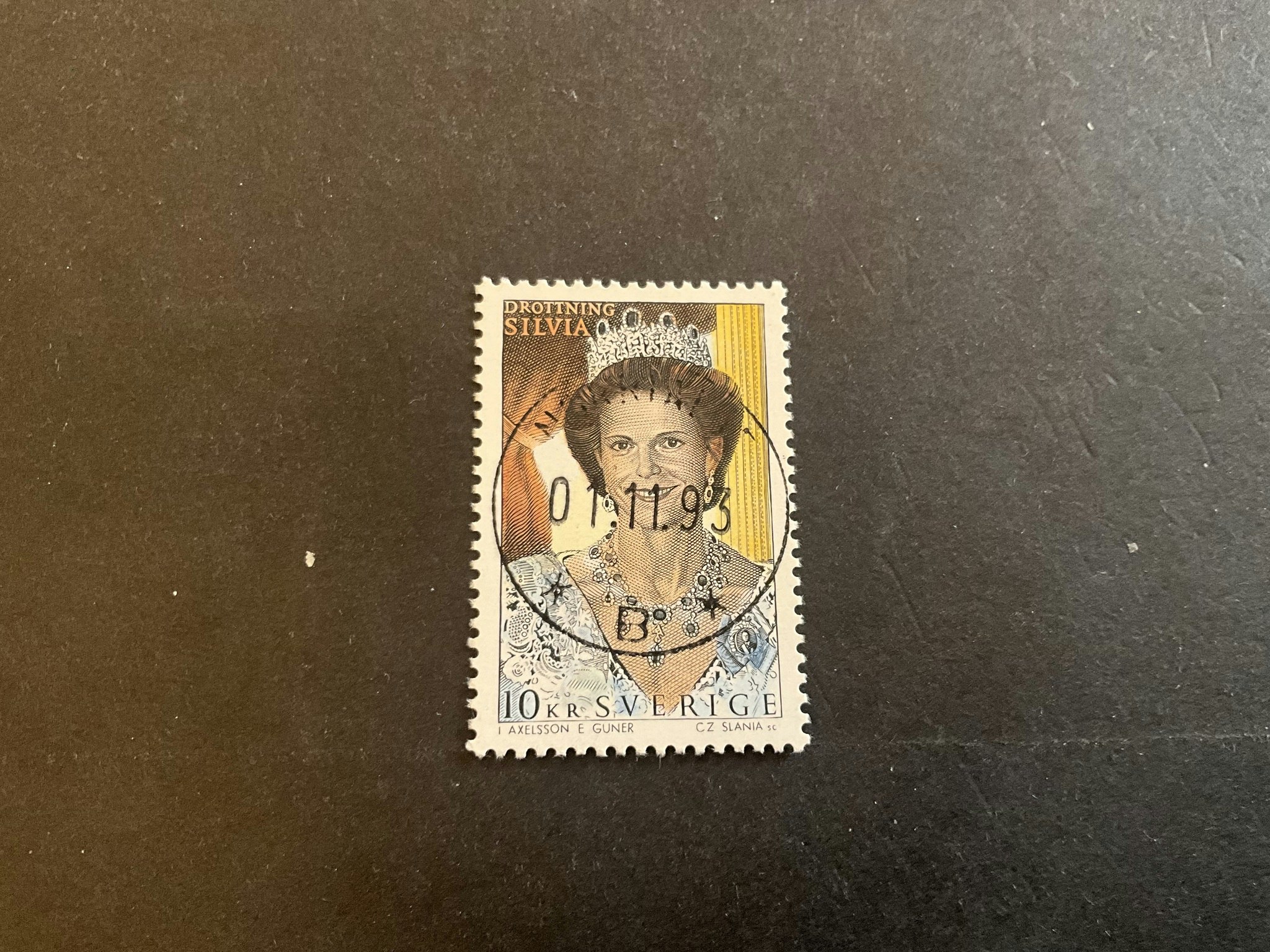 Den kungliga familjen facit 1814 stämplat märke