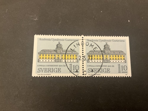 Uppsala universitet facit nr 1005 BB lyxstämplat LINDOME