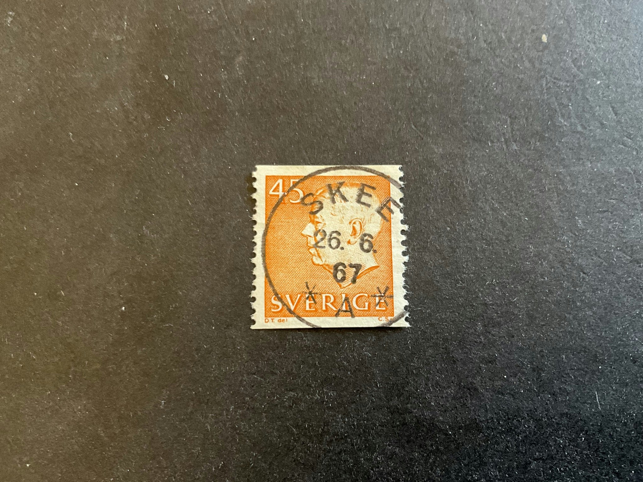 Gustaf VI Adolf typ III facit nr 429  A praktstämplat SKEE