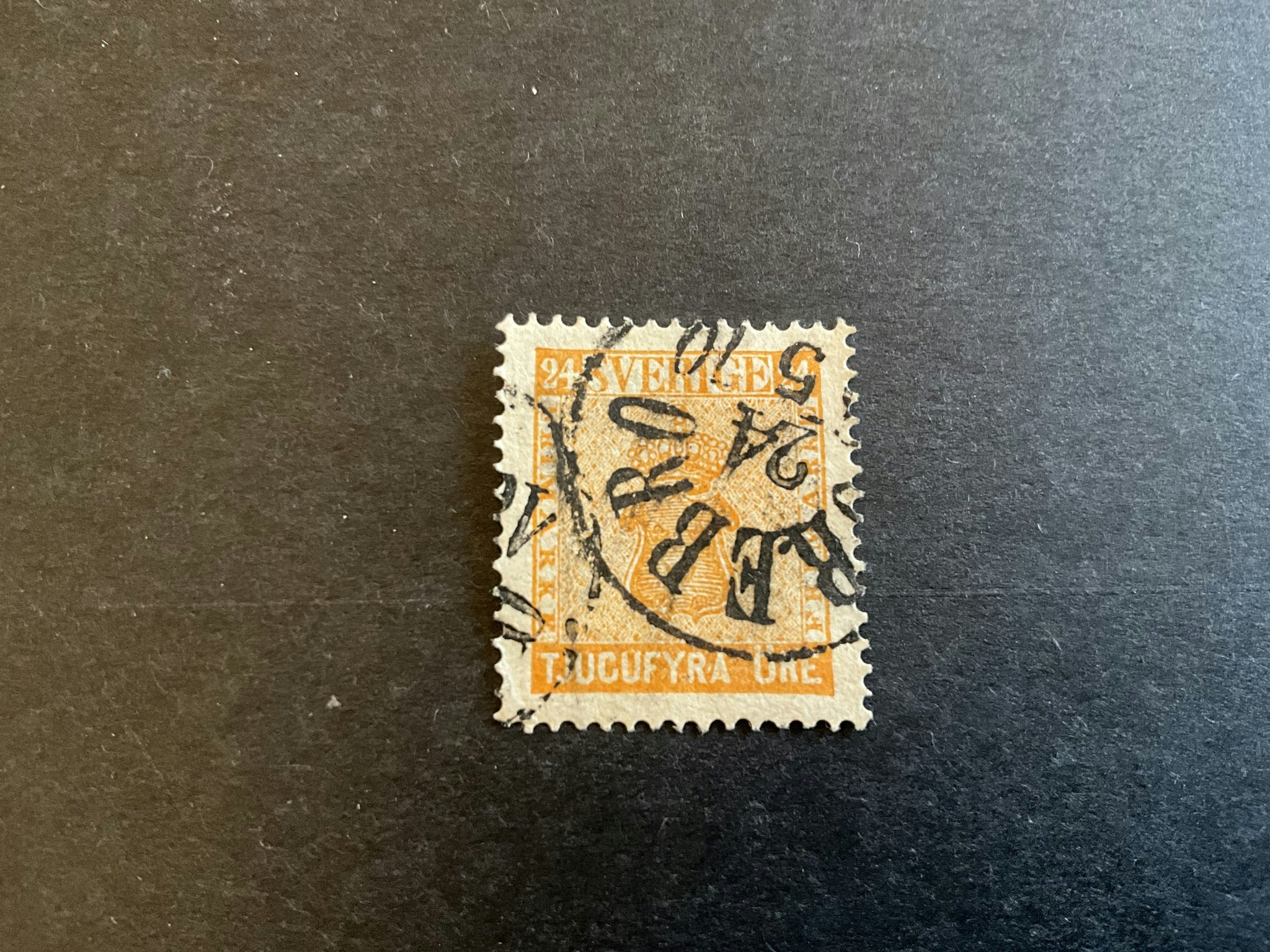 Vapentyp öre facit nr 10 stämplat märke