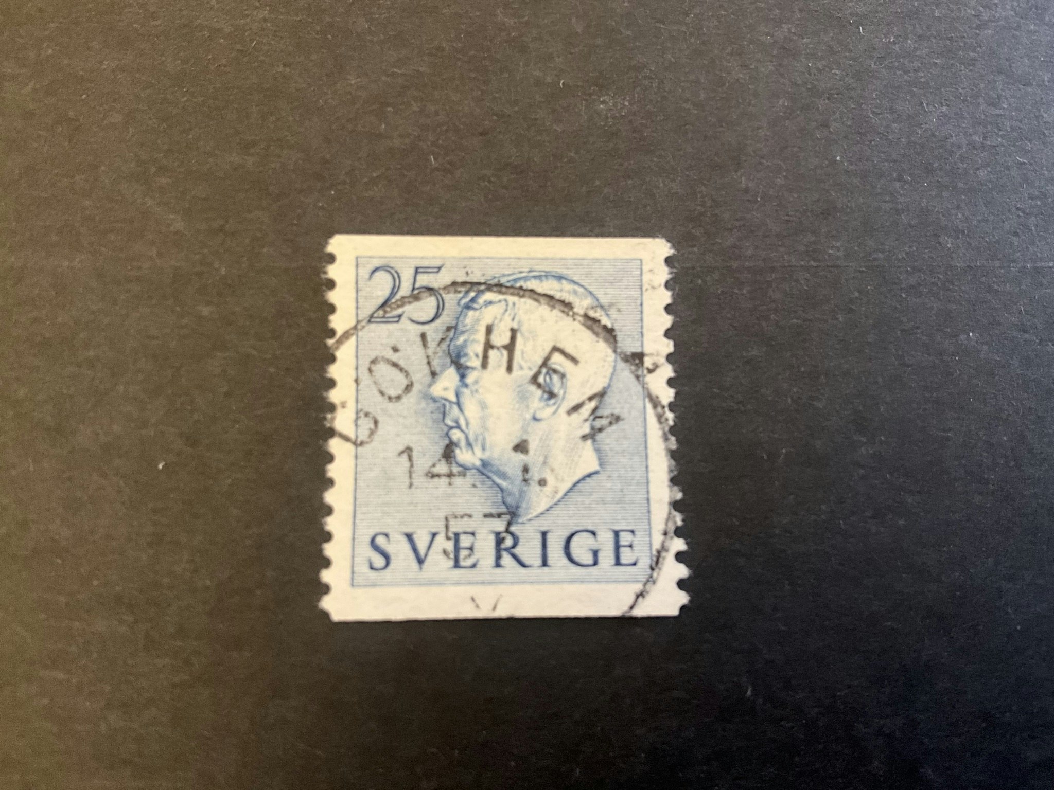 Gustaf VI Adolf typ I facit 406 A praktstämplat GÖKHEM