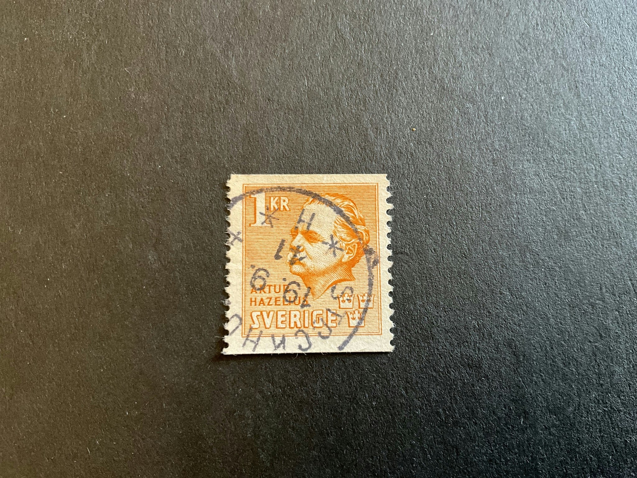 Hazelius facit nr 334 stämplat märke