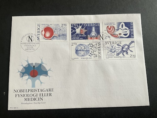 FDC Nobelpristagare fysiologi eller medicin 1984 facit nr 1328-1332