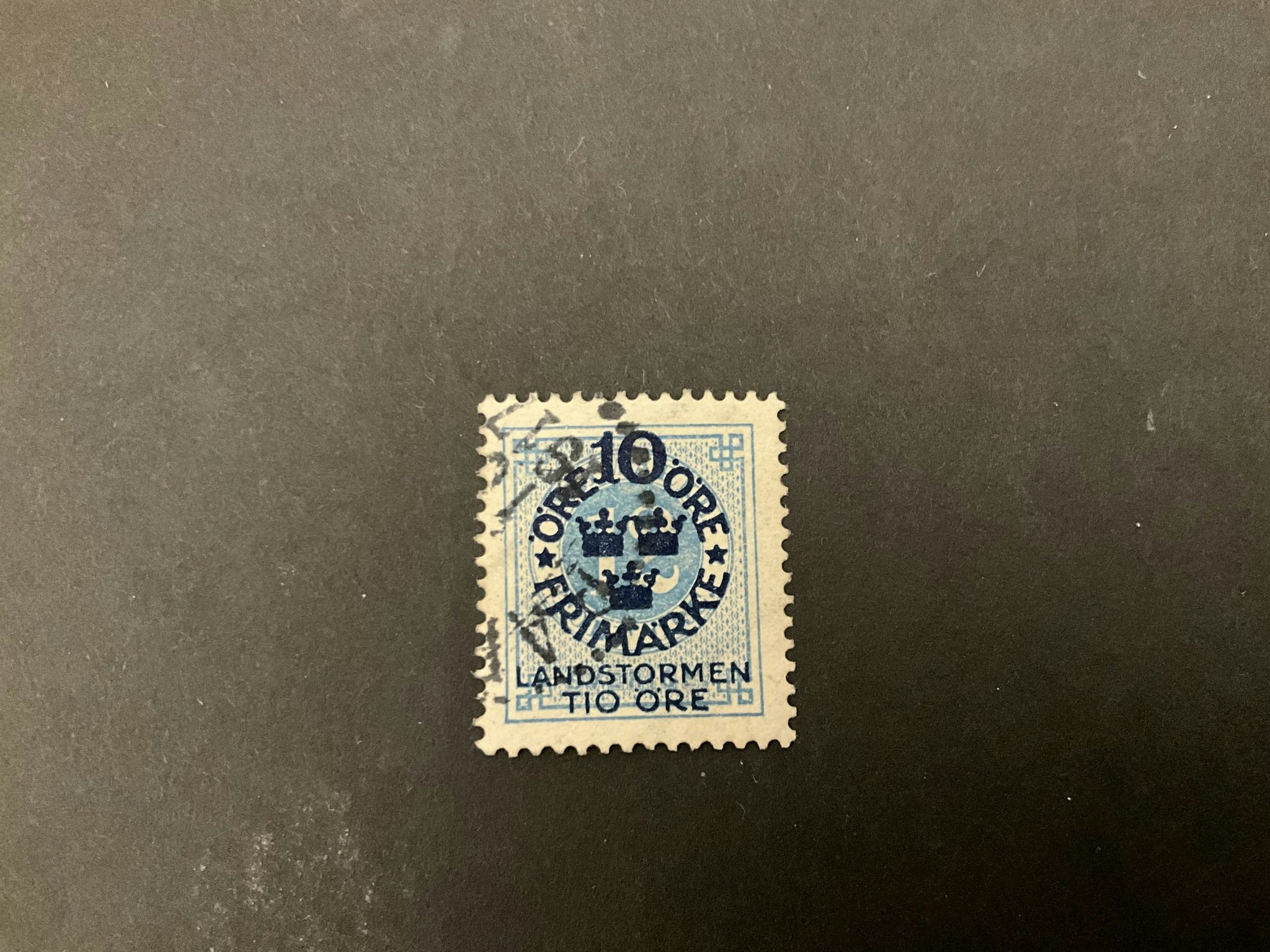 Landstormen I facit nr 110 cc stämplat märke