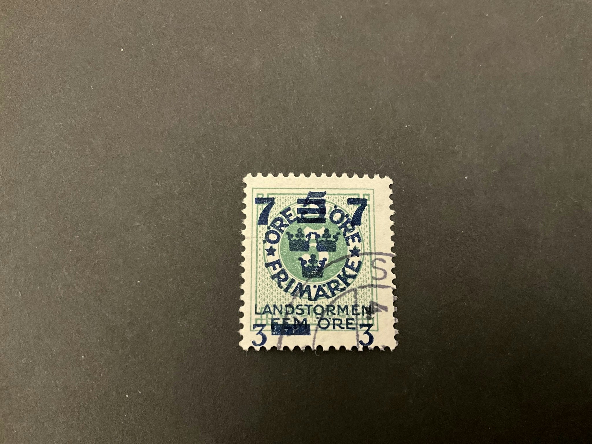 Landstormen III facit 129 cz stämplat märke
