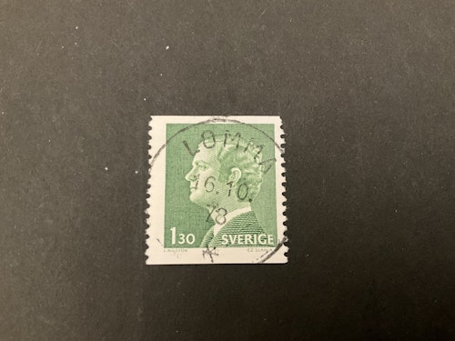 Carl XVI Gustaf typ I facit nr 952 A V2 praktstämplat LOMMA