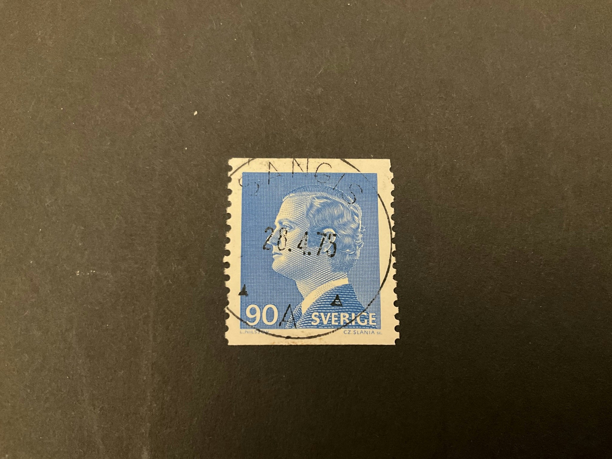 Carl XVI Gustaf typ I facit 918 A lyxstämplat SANGIS
