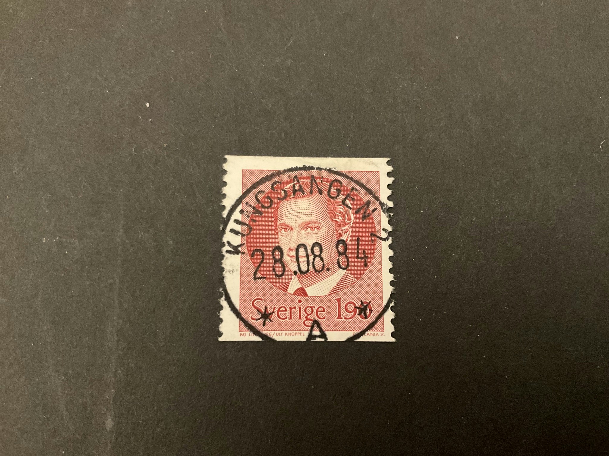 Carl XVI Gustaf typ II facit nr 1289 lyxstämplat KUNGSÄNGEN 2