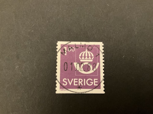 Postens emblem facit 1435 lyxstämplat MALMÖ 1