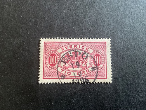 Tjänstefrimärke TJ 16 praktstämplat ESPÖ 19/10 1896