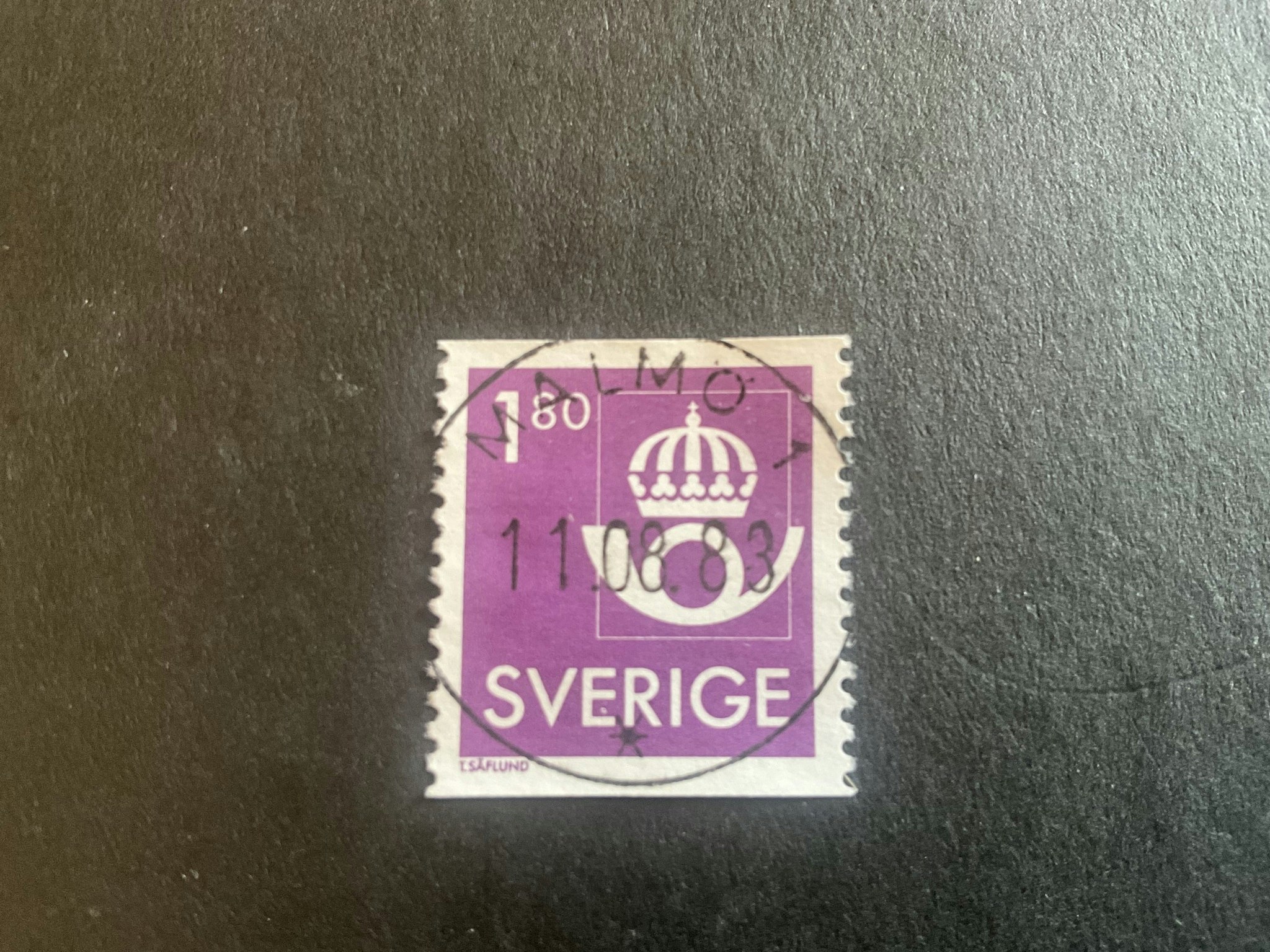 Postens emblem facit nr 1435 lyxstämplat MALMÖ 1