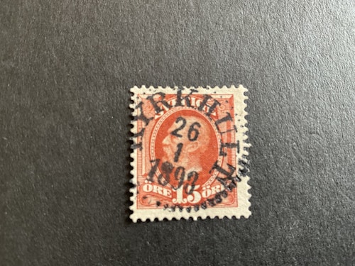 Oscar II facit 55 praktstämplat KYRKHULT