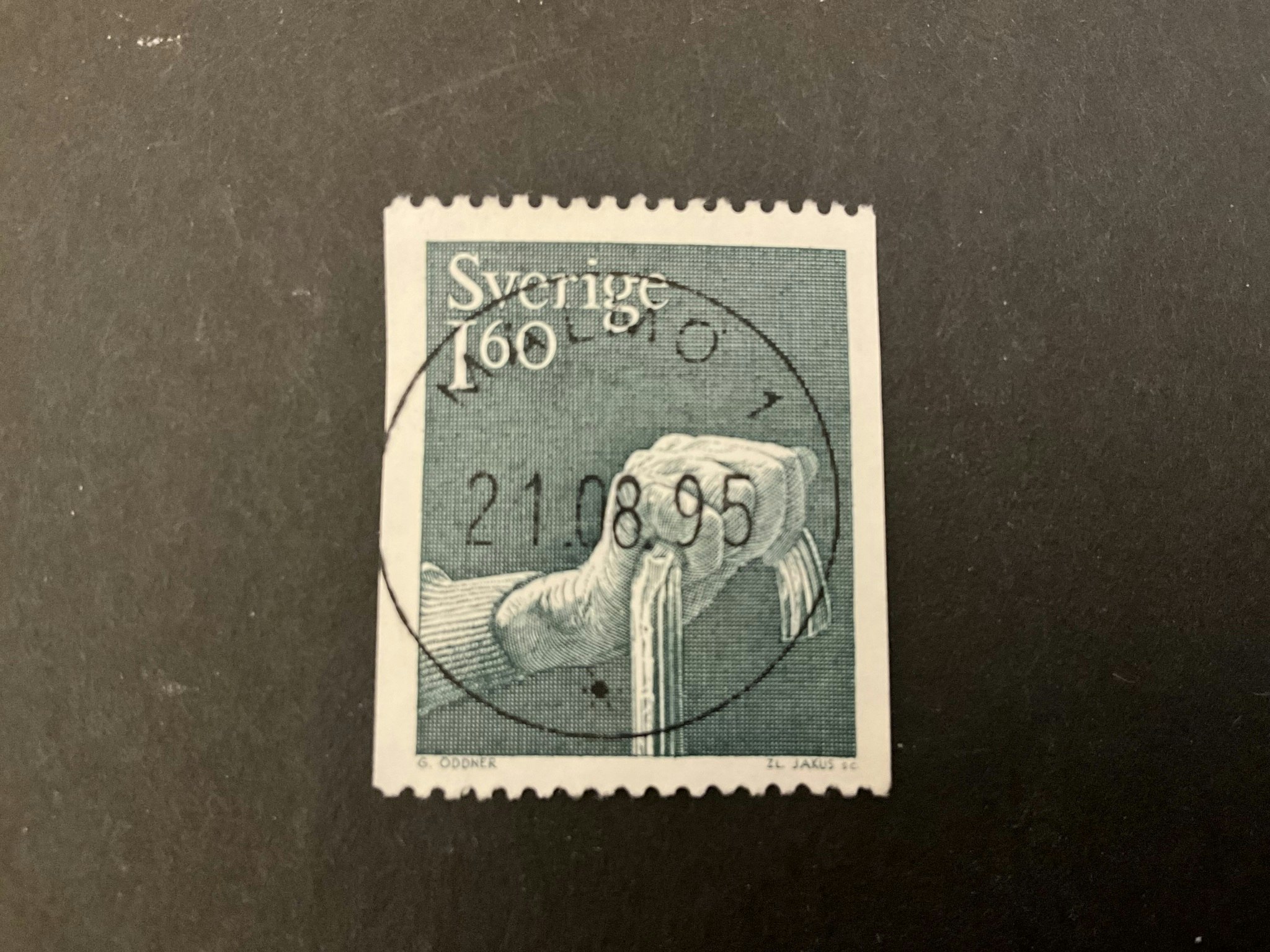 Ta hand om facit nr 1121 lyxstämplat MALMÖ 1