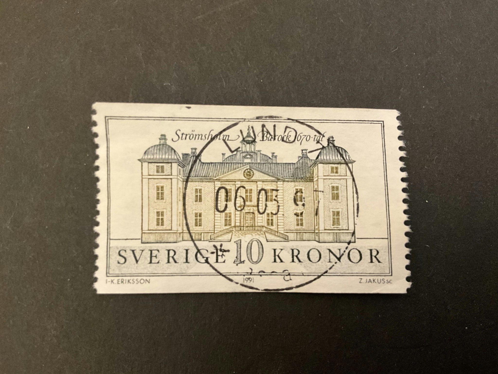 Strömsholm facit nr 1701 lyxstämplat LUND 7