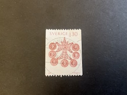 Folkdräkter facit nr 1107 lyxstämplat RONNEBY 1
