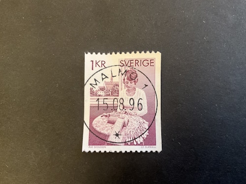 Knypplerska facit nr 955 A V2 lyxstämplat MALMÖ 1